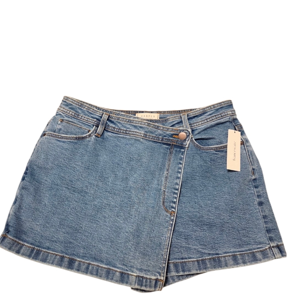 Y2K Harper Heritage Denim Wrap Skirt NWT. Size L.